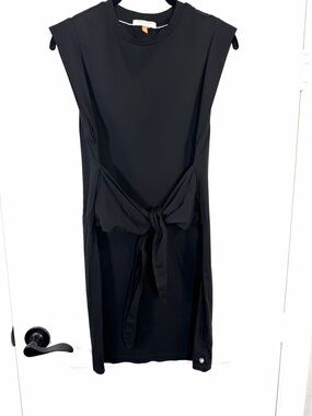 Scotch & Soda Tie-Waist Mini Jersey Dress Black Size XS